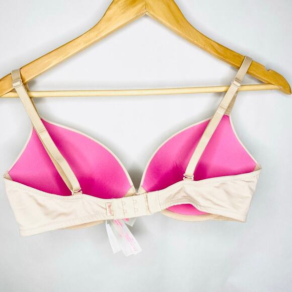 34D VS Victoria Secret Pink Beige Wire-Free Bra - Picture 3 of 3